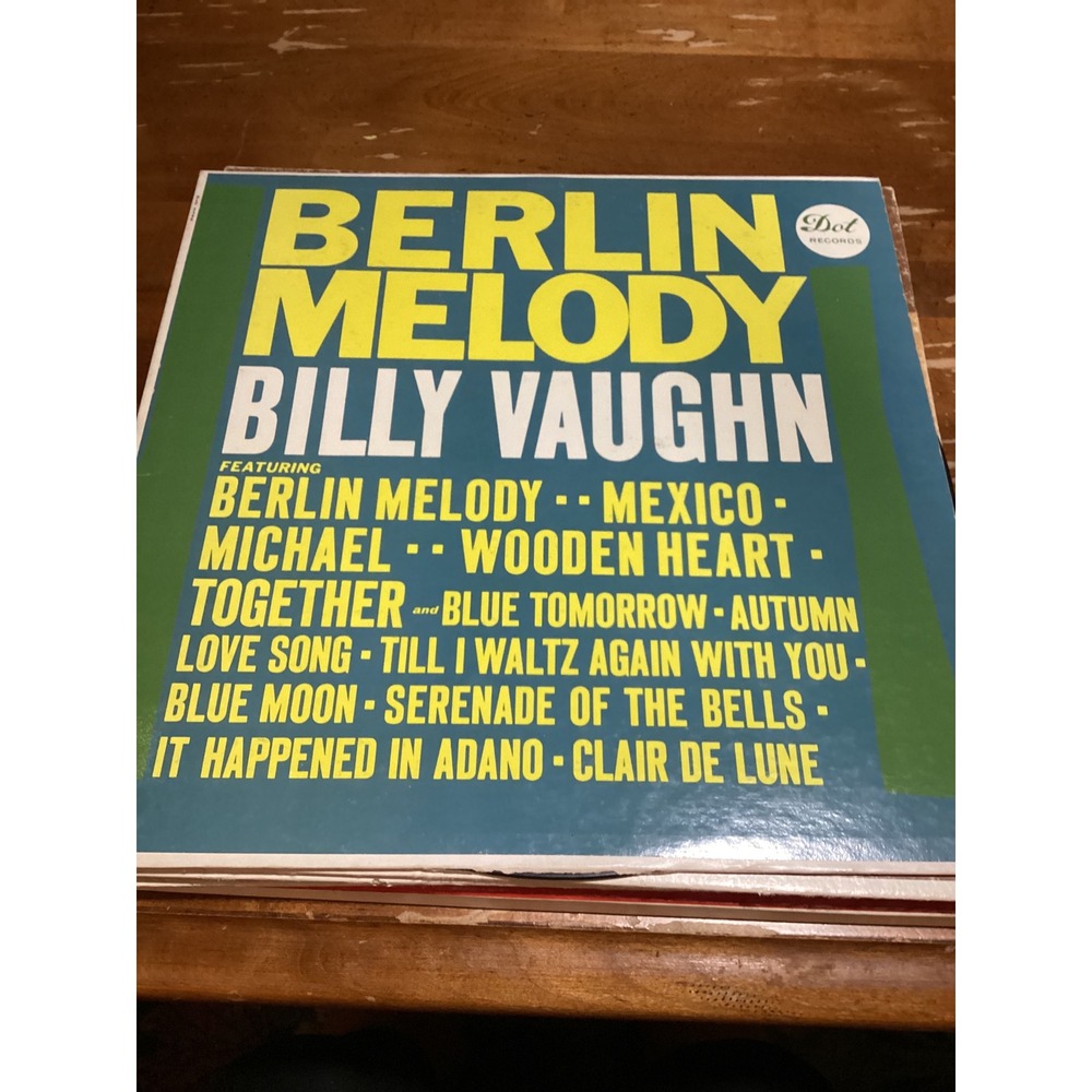 Billy Vaughn 12" Berlin Melody Vinyl LP Record Dot DLP 3396 Easy Listening 1960s